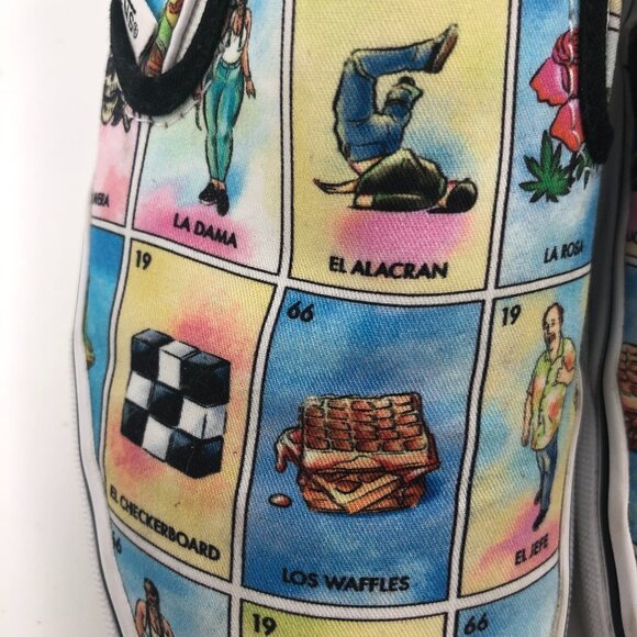 VANS "Off The Wall" Los Vans Loteria Slip Ons Unisex: Men's 5m Women's 6.5M RARE - Picture 8 of 10